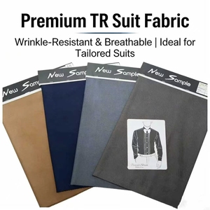 Tissu Super Tergal TR pour Costumes, Viscose/Polyester, Infroissable, pour Uniformes Scolaires Africains Garçons (Cameroun), Quatre Saisons - Product Image 5