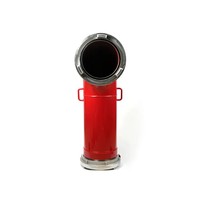 Sambungan Pipa Storz Kunpeng Aluminium Alloy Smooth Fire Elbow, Tekanan Kerja 200psi, Busa Pelatihan Hidrokarbon/Pelarut Polar