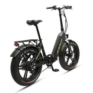 TXED, nuevo diseño, marco de aleación de aluminio, 48V, 15AH, batería de litio, 500W, Motor de cubo trasero, bicicleta eléctrica plegable de neumáticos gruesos de 7 velocidades - Product Image 2