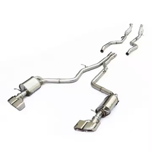 A-HPF Mercedes-Benz <span class=keywords><strong>E55</strong></span> <span class=keywords><strong>AMG</strong></span> <span class=keywords><strong>W211</strong></span> Silencieux d'échappement en acier inoxydable poli miroir, épaisseur 1,5 mm, avec soupape et télécommande, système Catback - Product Image 3