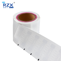 Étiquettes RFID UHF pour vêtements, en nylon et lin tissé, étiquettes cousues pour vêtements, étiquettes suspendues personnalisables, longue portée 860-960 MHz, étiquettes RFID