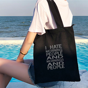 Sac de shopping en toile décontracté avec bandoulière, personnalisé pour un usage quotidien, portable et pratique - Product Image 3