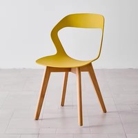 Chaise de salle à manger d'extérieur moderne et imperméable à dossier creux avec pieds en bois, idéale pour la maison, les mariages et les événements – Vente en gros directe usine