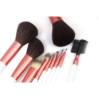 Ensemble de 10 pinceaux de maquillage professionnels blancs, poils synthétiques, pinceaux à poudre, fournisseur chinois
