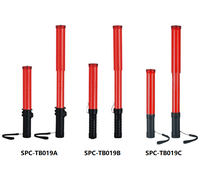Réglable rétractable Télescopique LED Clignotant Bâtons de Signalisation de Sécurité Bâtons de Feux de Trafic Extensibles