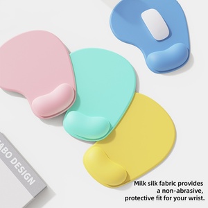 Factory Custom Cute Non Slip PU Base <b>Ergonomic</b> <b>Mouse</b> <b>Pad</b> with Silicone Wrist Rest Support for Office - Product Image 4