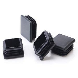 Black pp Square Plastic Tube <b>Cap</b> Tube Push Pull Plug <b>for</b> <b>Fence</b> <b>Post</b> - Product Image 1