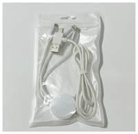 Câble de charge tressé 6-en-1 avec logo LED blanc, cordon de données transparent, câble multifonction universel à double entrée, cadeau