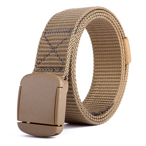 8212 hommes loisirs tressé <span class=keywords><strong>ceinture</strong></span> tactique en gros usine approvisionnement en plastique boucle tricoté ceintures - Product Image 4