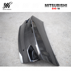 ฝากระโปรงท้ายคาร์บอนไฟเบอร์สีดำคุณภาพสูง ยี่ห้อ YH สำหรับรถยนต์มิตซูบิชิ แลนเซอร์ อีโวลูชั่น <span class=keywords><strong>EVO</strong></span> <span class=keywords><strong>X</strong></span> ปี 1990-1991 แบบ OEM - Product Image 5
