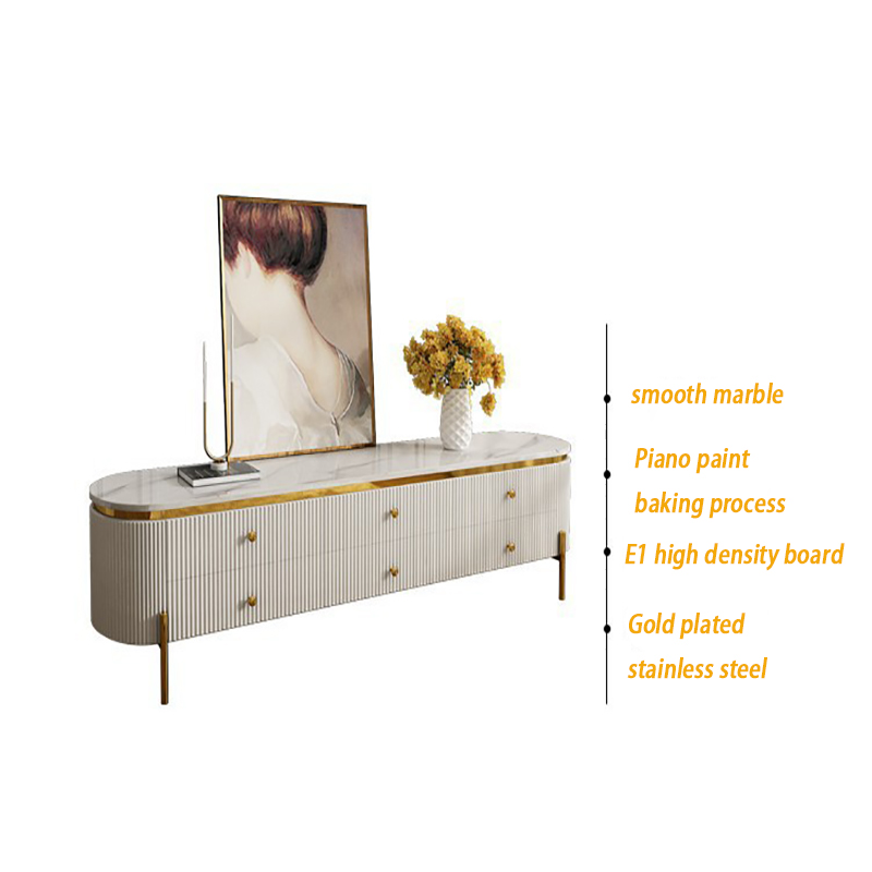 Metal Frame TV Table Cabinet 1200*700*400mm Tempered Glass TV Unit