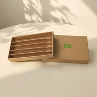 Caja de Papel Rígido para Cigarrillos Pre-enrollados con Logotipo Personalizado, 116 mm, Embalaje Negro, Paquete de 3 Cajas CR