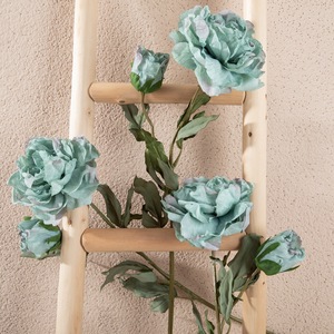Flores Artificiales Decorativas para Bodas al por Mayor, Estilo Ins, 1 Flor 1 Capullo, Rama de Peonía Seca, Decoración del Hogar, Venta Transfronteriza - Product Image 2