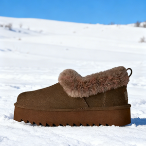Chaussures d'hiver tendance 2025 de haute qualité en peau de mouton et en vraie laine, unisexes, douces, chaudes et confortables, bottes de neige décontractées pour l'extérieur - Product Image 4