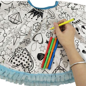 Moda çocuklar çizim elbiseler 5 belirteçleri renk kendi çanta çocuklar parti elbiseler - Product Image 2
