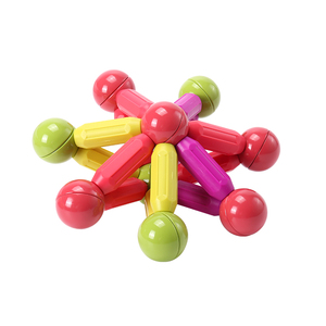 Set di Costruzioni in Plastica Educativo DIY con <span class=keywords><strong>Bastoncini</strong></span> Magnetici Colorati, Puzzle Componibile a Basso Costo di Fabbrica - Product Image 1
