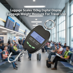 Bilancia a gancio da 150 kg con display digitale per la misurazione del peso dei bagagli da viaggio - Product Image 3