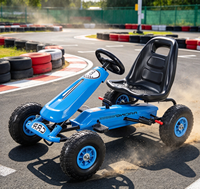 WDHP003A Go Kart Pedal Anak Bertenaga Baterai 4 Roda Mainan Mobil Trek Ajaib Lucu untuk Anak-Anak