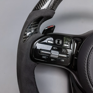 Volante Deportivo de Fibra de Carbono <span class=keywords><strong>AMG</strong></span> Nuevo, Compatible con <span class=keywords><strong>Mercedes</strong></span> Clase C/E/S, ML320, CLS300, C200, GLK - Product Image 4