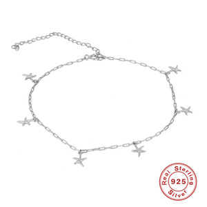 S925 Sterling Silber Kleiner Seestern Mehrschichtiges Fußkettchen Japanischer Koreanischer Stil Damen Neptun Fußkettchen Accessoires - Product Image 6