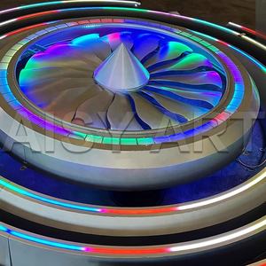 Luz de ventilador Turbo personalizable para Bar KTV tecnología espacial estilo hierro forjado Fondo pared soldadura superior ambiente Metal - Product Image 4