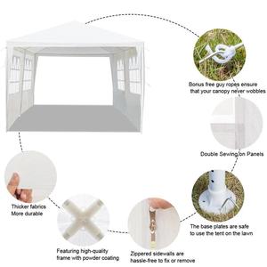 Auvent de carport à cadre en métal portable avec parois latérales et portes amovibles 10 * 20ft & 20 * 12ft Garages de <span class=keywords><strong>parking</strong></span> Hangars de <span class=keywords><strong>camping</strong></span> en plein air - Product Image 5