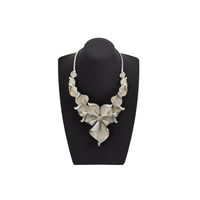 Bijoux en cuir noir de luxe affichage cou collier buste bijoux plateau fenêtre bijoux modèle pour bijouterie