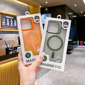 <span class=keywords><strong>Funda</strong></span> Magnética para Teléfono con Carga Inalámbrica, Color Caramelo, TPU, PC, Mate, para <span class=keywords><strong>iPhone</strong></span> 18, 17, 16, 15, <span class=keywords><strong>14</strong></span>, 13, 12, 11 Pro Max, XR, Capa, <span class=keywords><strong>Funda</strong></span> - Product Image 3