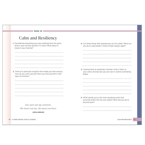 Diario per la Salute Mentale Personalizzato 52 Settimane A4 con Rilegatura a Spirale e Promemoria Guidati per Riflessione Personale e Riduzione dello Stress - Product Image 4