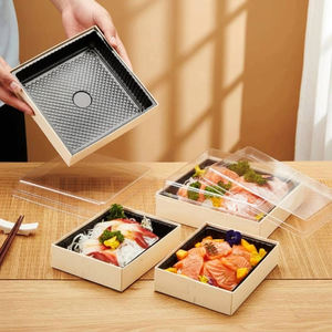 Plateaux ronds en bois personnalisés pour plats à emporter, plateaux à fromage, planches à charcuterie, boîtes cadeaux de Noël pour pâtisseries - Product Image 2