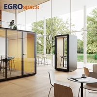 Cabine insonorisée modulaire EGROspace pour bureau, fabriquée par le fabricant, pour le contrôle acoustique et le travail silencieux