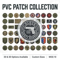 Patch en caoutchouc PVC souple imperméable personnalisé directement de l'usine pour pantalons, jeans, vestes, avec crochet latéral uniquement