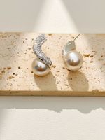 Boucles d'oreilles en spirale haut de gamme en laiton, accessoires de mode