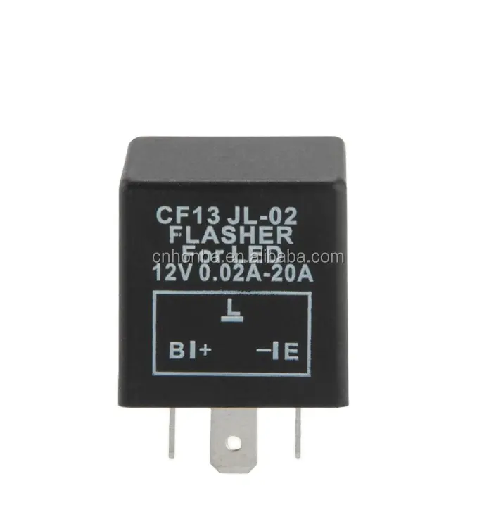 3 Pin Motorcycle Electronic LED Flasher Car Relays Blinker Fix Turn Signal S 12V Relay for LED Bulbs Indicators CF13 JL-02