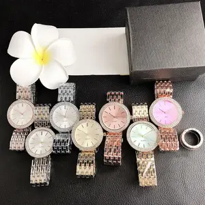 Groothandel Prijs Fabriek Directe Verkoop Nieuwste Luxe Fashion Shining Crystal Diamond Vrouwen Dames Quartz Horloges