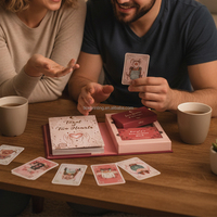 Jeu de cartes de questions multijoueur avec impression personnalisée au recto et à l'arrière Oracle Tarot Inspire Deck in Flip Box With Magnetic