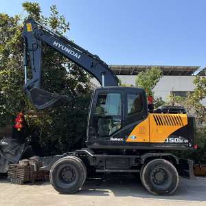 Excavateur sur pneus Hyundai 150W-9T d'occasion bonnes performances stock 210W-9 avec composants à engrenage central 60W-9 - Product Image 2
