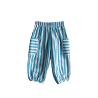 Pantalons assortis pour la famille, vêtements pour enfants, printemps et automne, combinaison pour bébé, pantalon rayé tissé pour bébé, pantalon parent-enfant