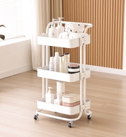 Chariot de rangement multifonctionnel moderne en métal pour salon de beauté, fabriqué en Chine