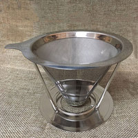 Filtre à café en fil d'acier tissé OEM, taille/densité de maille personnalisées, maille métallique tissée pour cafés/restaurants