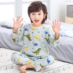 夏季柔软透气睡衣睡衣童装婴儿睡衣套装男童女童卡通印花套装套装 - Product Image 5