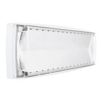 Luminaire d'éclairage d'urgence Beghelli IP65, forme cube de 18,8 cm, pour utilisation intérieure et extérieure