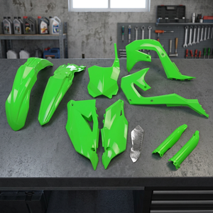 Kit carenatura per moto in plastica piena verde fluorescente 450 Kawasaki KXF a 2019 2023 - Product Image 3