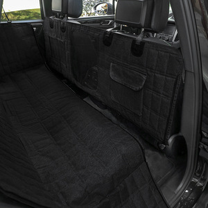 ผ้าคลุมเบาะรถยนต์สำหรับสัตว์เลี้ยงแบบถอดได้ กันน้ำ ลายสก็อตสุดหรู สำหรับสุนัข สำหรับด้านหลังรถยนต์ แบ่งออกเป็นสองช่องตาข่าย พร้อมสายรัดนิรภัย ใช้ได้ทุกฤดู - Product Image 6