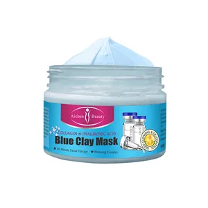 Blue Clay Mask Collagen And Hyaluronic Deep Cleansing Oil-control Whitening Face Mask Clay
