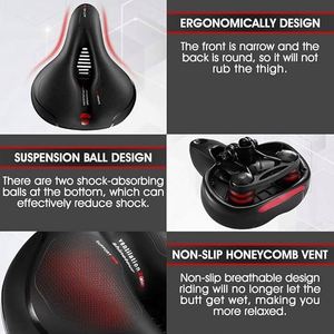 Funda de Asiento de Bicicleta de Lycra de Alta Elasticidad, Funda de Sillín con Ventilación y Absorción de Impactos para Bicicletas de Montaña y Carretera - Product Image 4