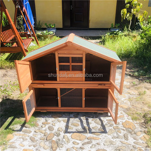Casa para Mascotas de Madera de Abeto Ecológica y de Lujo SDR038 para Animales Grandes - Product Image 4