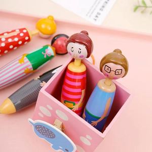 Stylo Bille Créatif en Gel Bleu Motif Dessin Animé – Papeterie Étudiante Unique et Originale – Indispensable pour la Rentrée Scolaire – Vente en Gros - Product Image 3