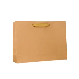 Wholesale/Customized Logo Festivals Kraft Paper Gift Bag Shopping Kraft Paper Bag Kraft Paper Shopping Handbag
