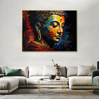Bouddha contemporain toile mur Art impression décor à la maison toile sensorielle affiche peintures intrigant bouddha Art par sens toile
